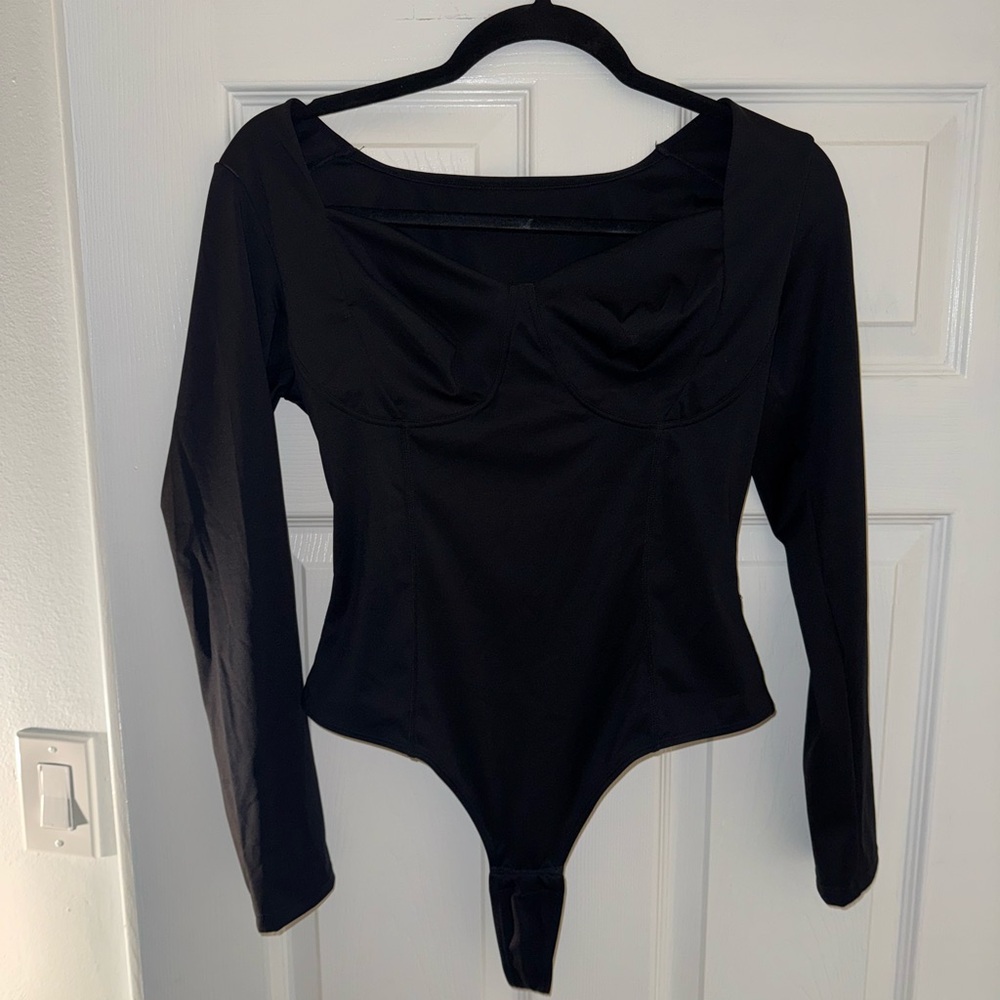 Black Long Sleeve Bodysuit